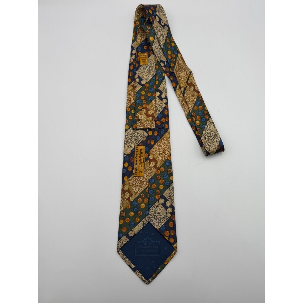 Givenchy Essentials Couture Necktie Men's Abstract Geometric Print Silk Tie - Picture 12 of 13